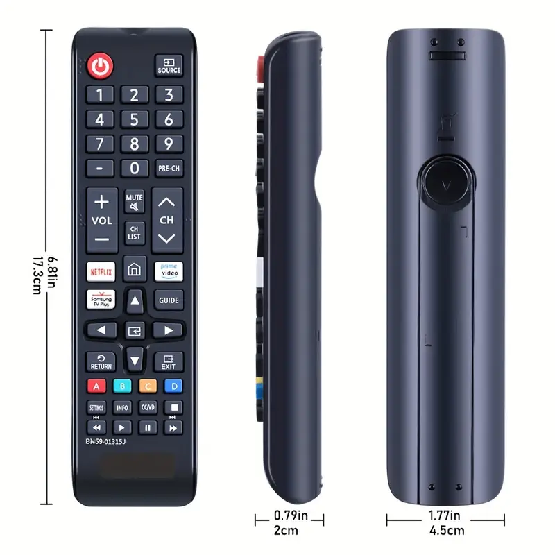 Universal Replacement Remote Control BN59-01315J for Samsung TVs,  Compatible with All Samsung LCD, LED, HDTV, 3D and Other Smart TVs, with  Quick app