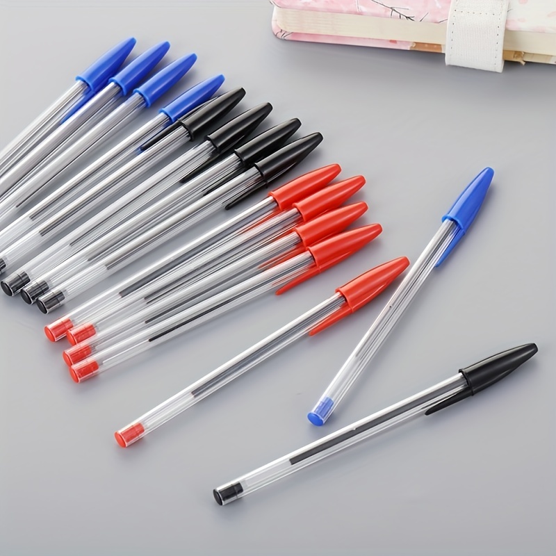 5 Pack 1 0mm Ballpoint Pens Red Blue Black Long Lasting Smooth Writing  Perfect School Office Gifts, High-quality & Affordable