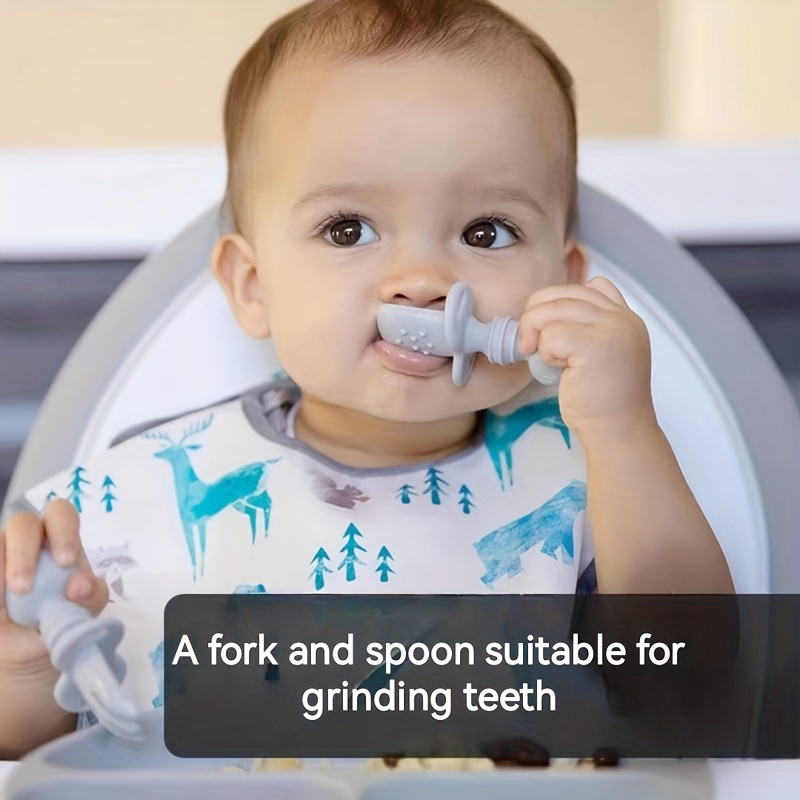 Baby Silicone Spoon Newborn Baby Feeding Spoon Children's - Temu