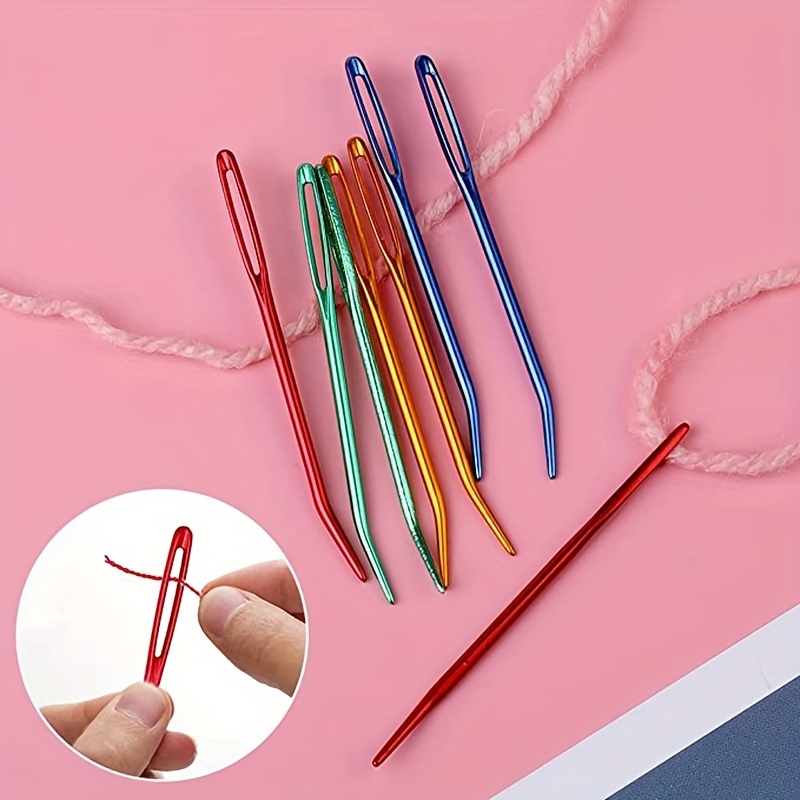 Large eye Needles For Hand Sewing Wool Needles Yarn - Temu