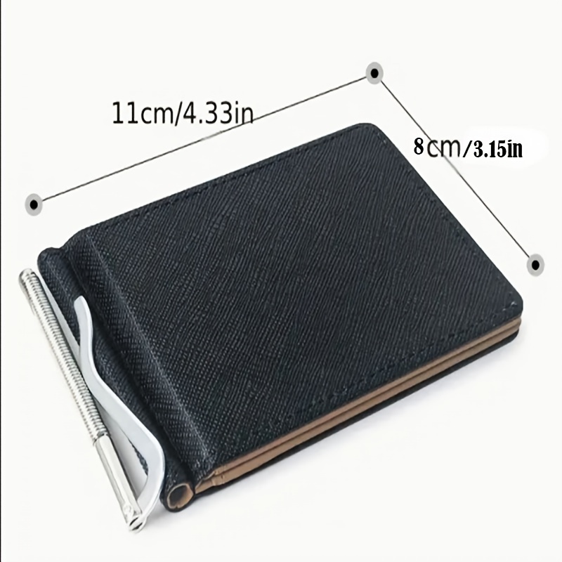 Men's Small Portable Money Clip Multi-card Card Case Bifold Card