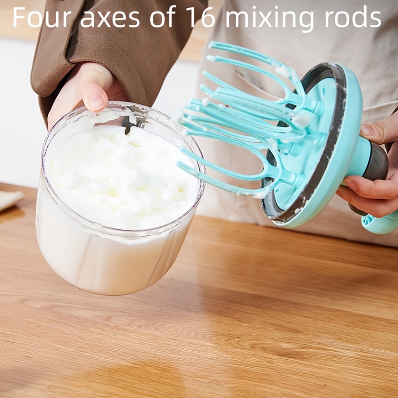 Hand Crank Double Rotary Egg Whisk Batter Cake Mixer Labor - Temu