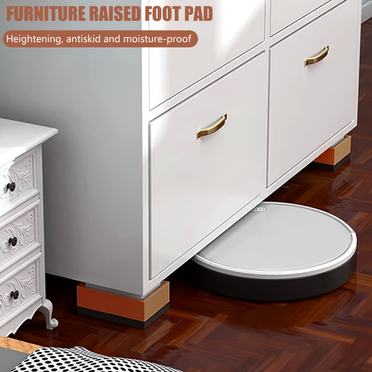 Bed Risers Heavy Duty Adjustable Furniture Risers Stackable - Temu