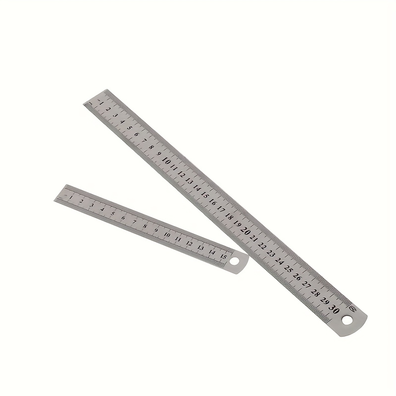 Stainless Steel Double sided Ruler Metric Centimeter Ruler - Temu
