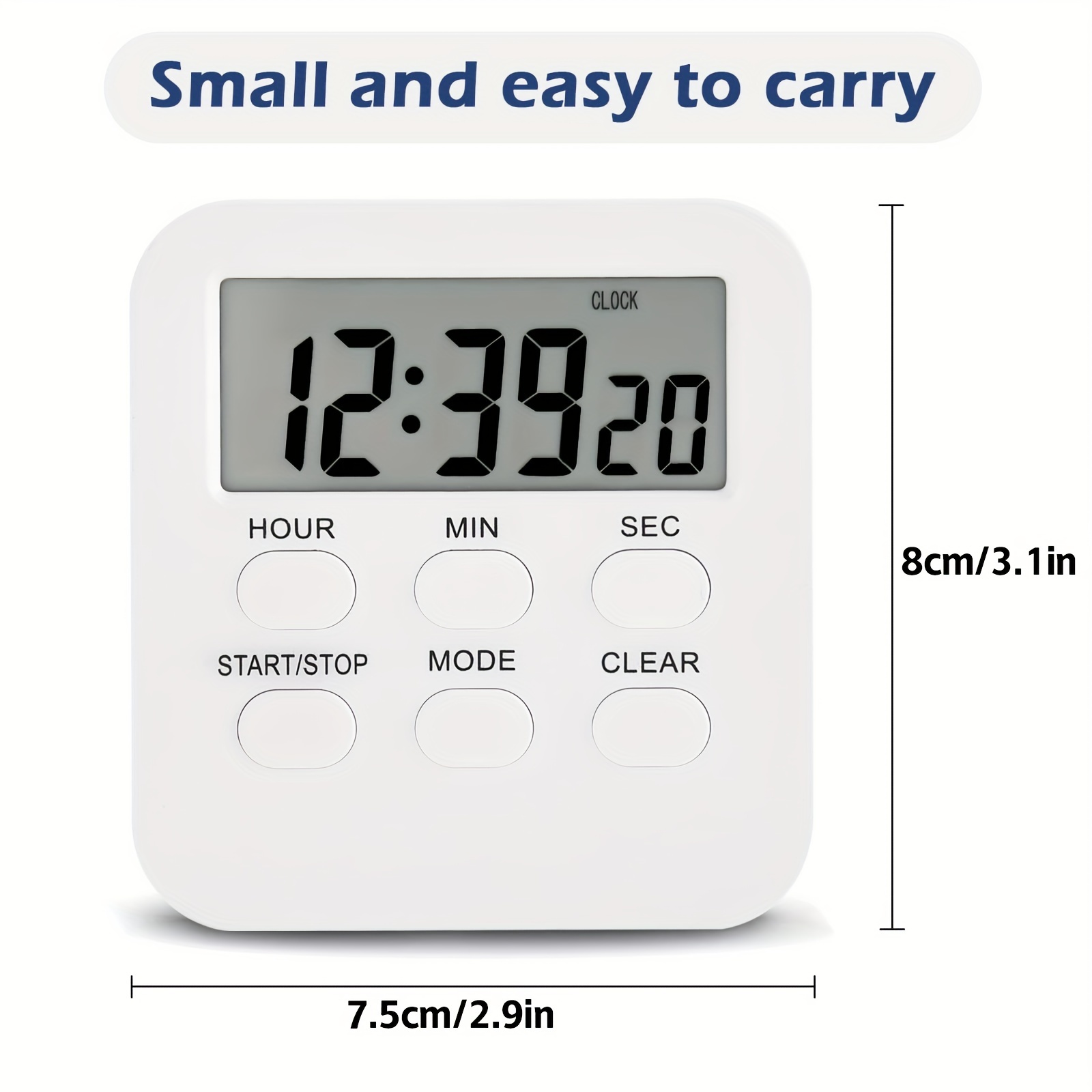 Timer, Digital Kitchen Timer For Cooking, Desk Timers For Teacher