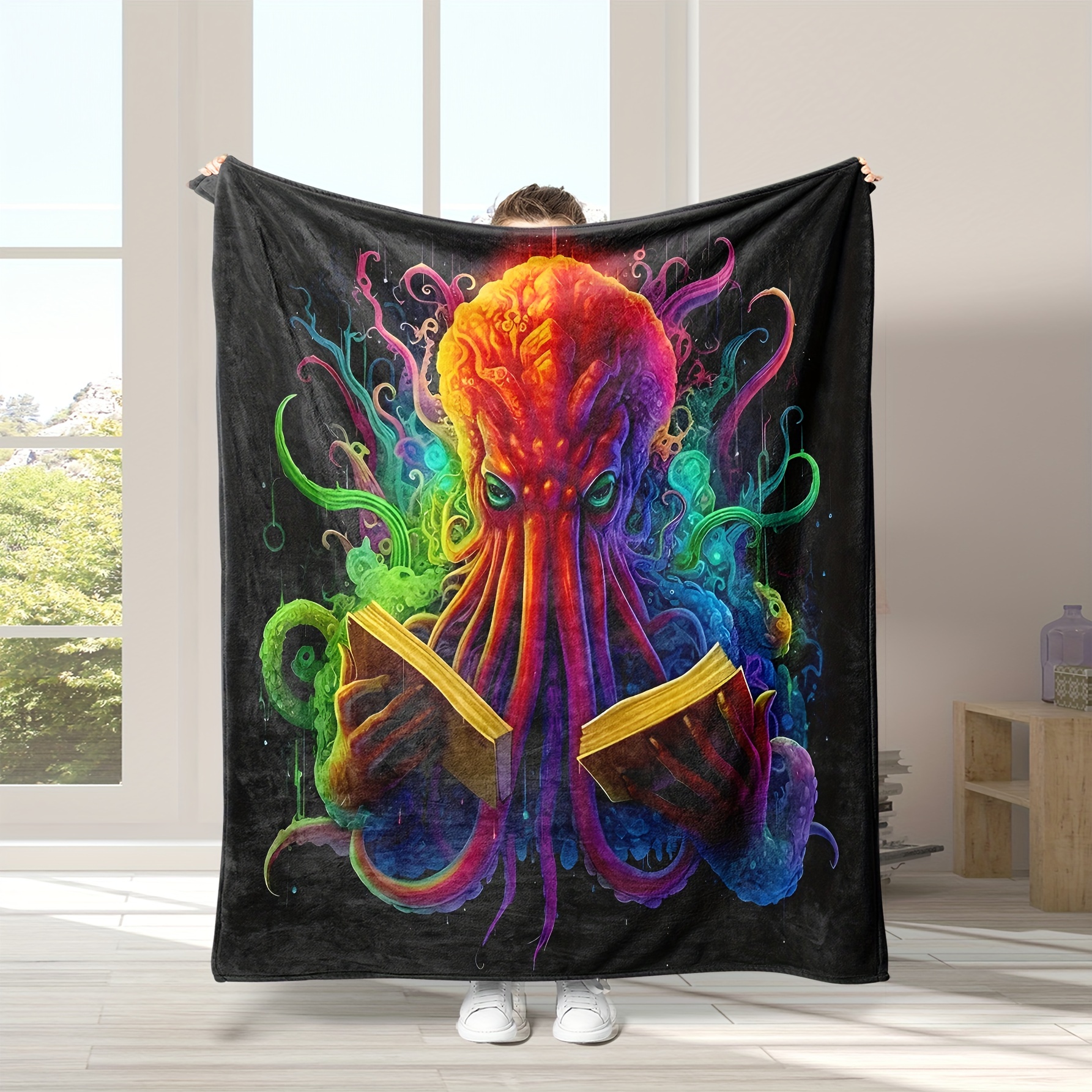 Abyss Twisted Tentacle World Pattern Blanket Soft Warm Throw