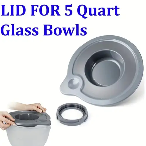 Glass Mixing Bowl 5 Qt, Mixing Bowl For Kitchenaid 4.5 And 5 Quart  Tilt-head Stand Mixers, Stand Mixer 5 Quart Fits Artisan Ksm150, Rrk150,  Ksm100, K45ss, Ksm90, Ksm95, K45, Ksm110, 5ksm125 And More - Temu