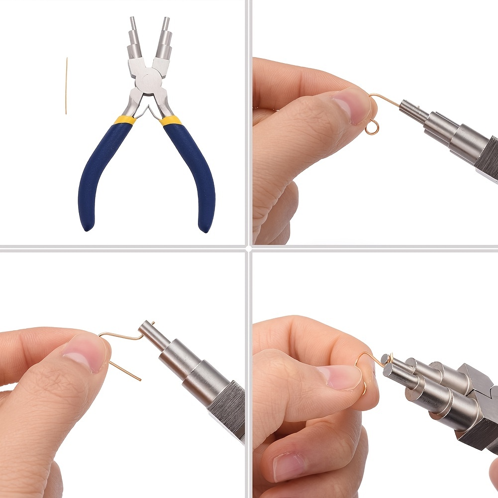 3 Pieces Of Jewelry Pliers Diy Pliers Six-segment Hand Winding Modeling  Pliers Mini Jewelry Flat Nose Pliers