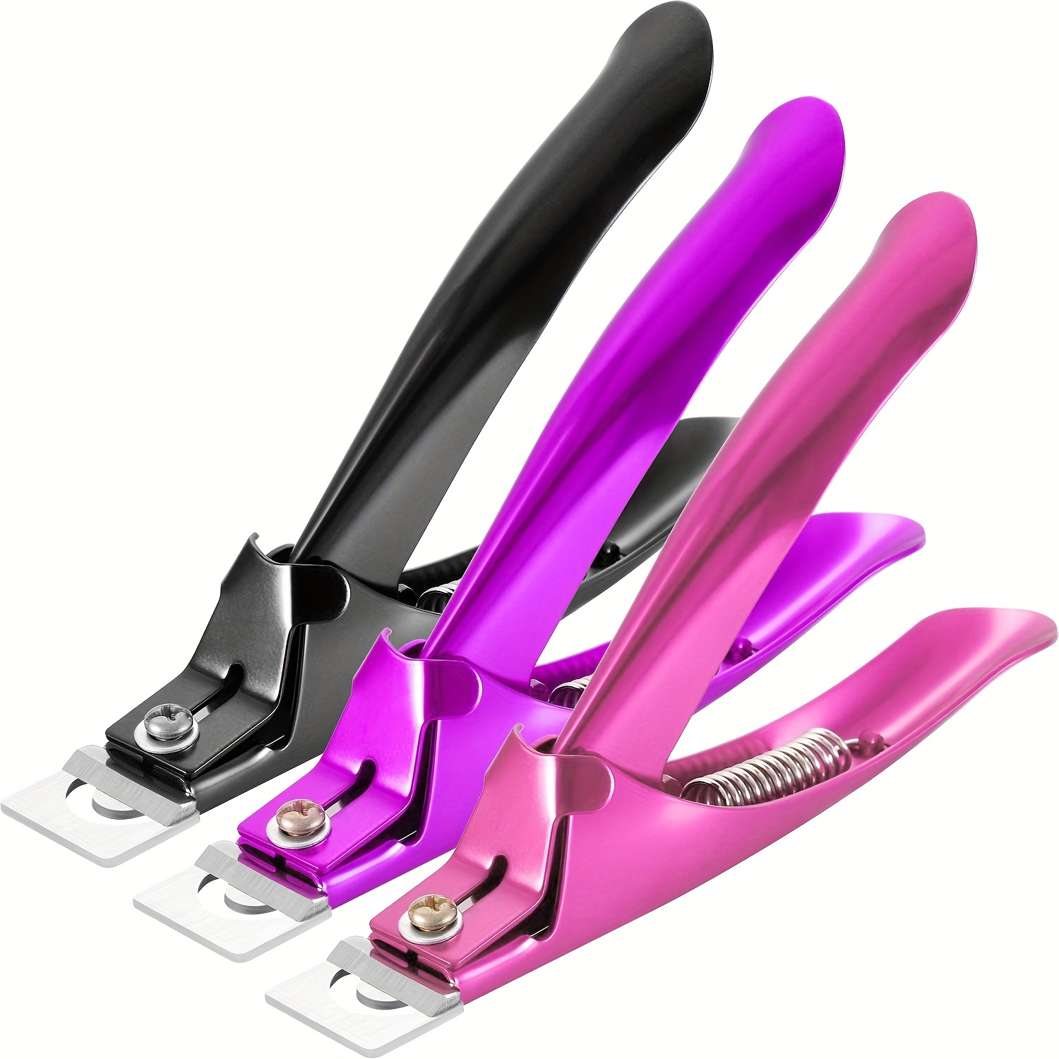 Frcolor Stainless Steel Nail Tip Clipper Acrylic Art Manicure U-Shape  Scissors Tips Cutter Trimmers