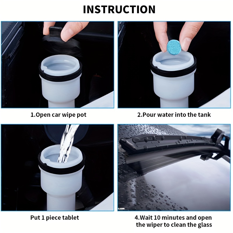 Windshield Washer Fluid Tablets, Each Tablet Makes 1-Gallon of