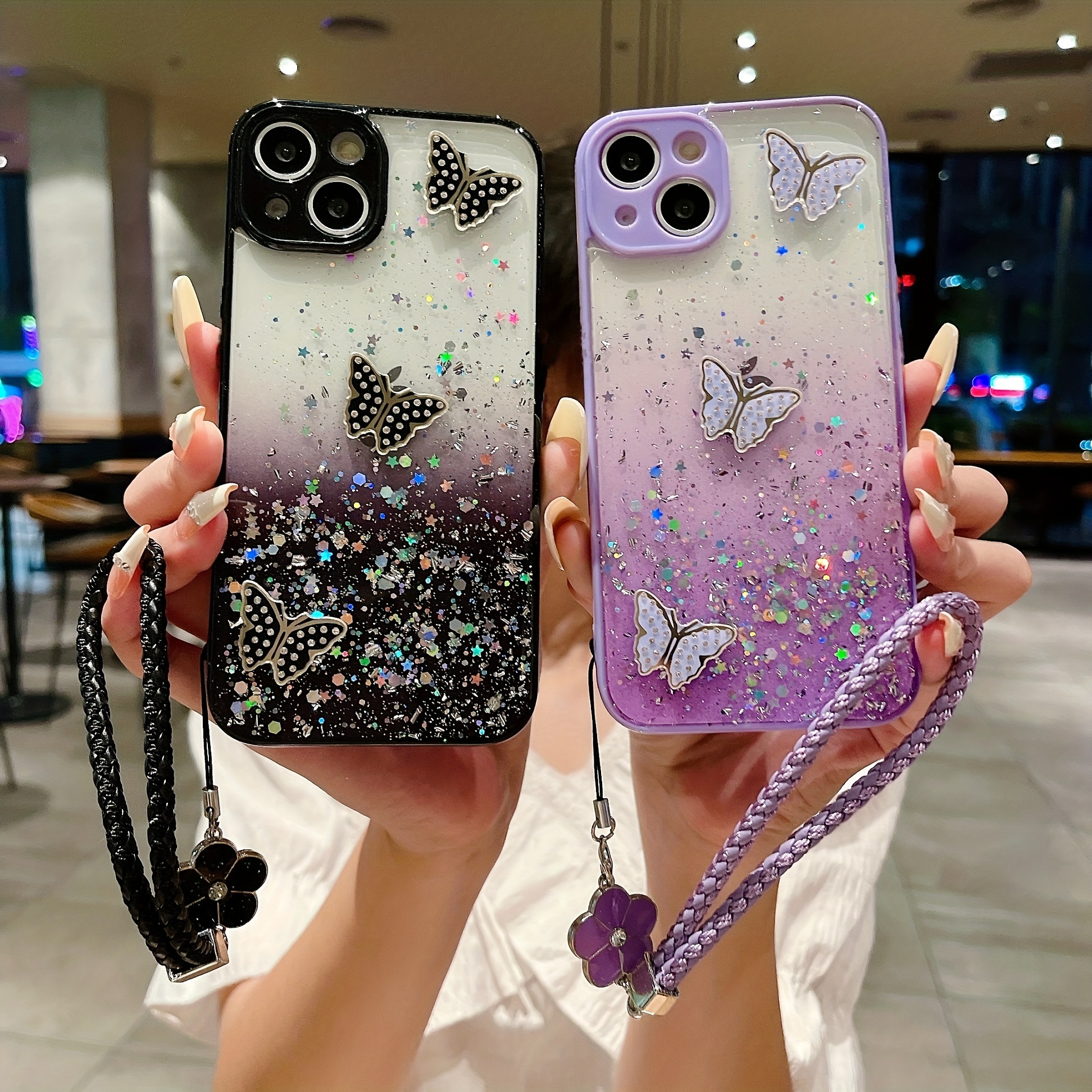 For Samsung Galaxy A14 A54 53 A32 S23 S22 Phone Case Bling Glitter Sparkle  Cover