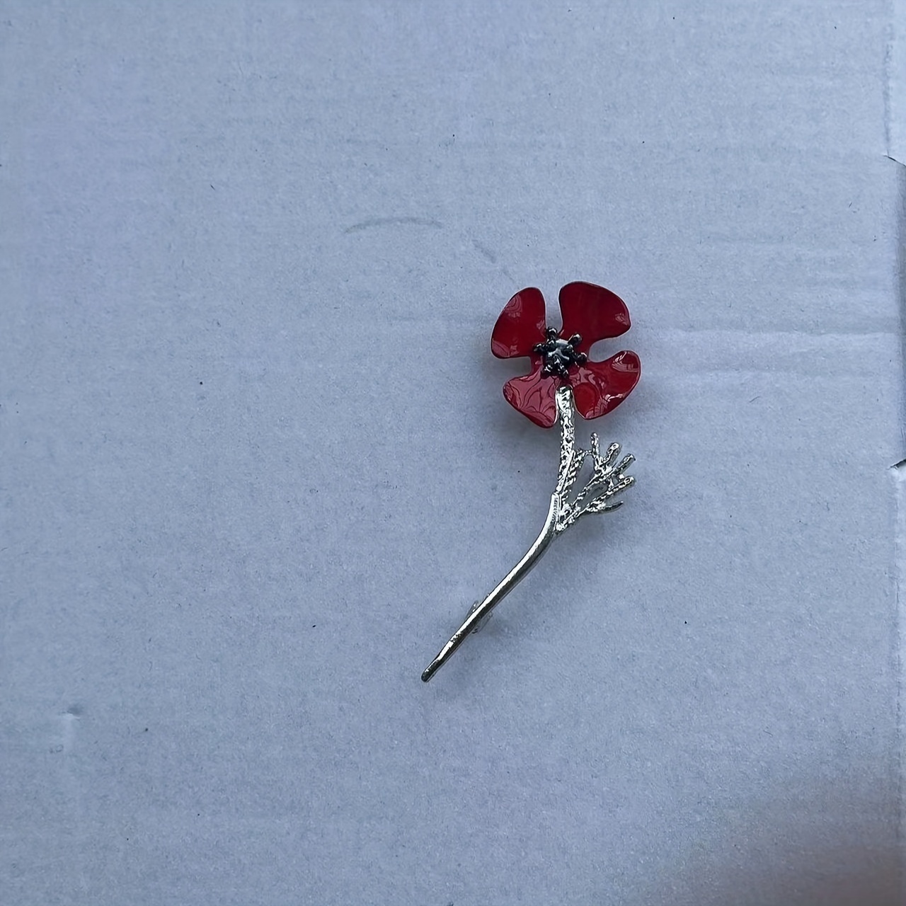 Unisex Retro Red Flower Brooch Lapel Pin Clothes - Temu