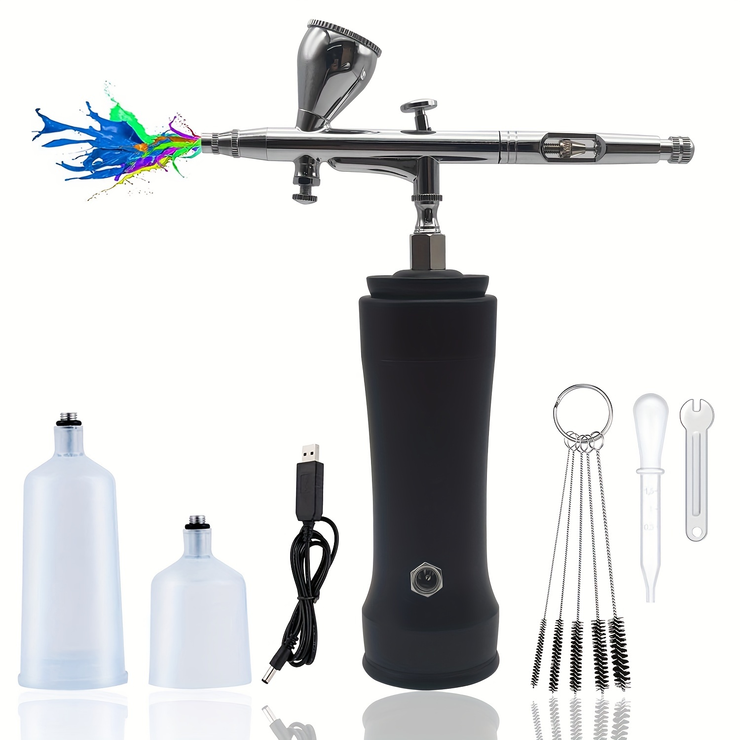 Electric Airbrush Air Pump With Automatic Start And Stop - Temu