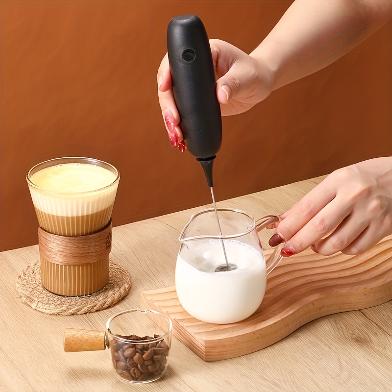 Electric Milk Frother Handheld, Battery Operated Whisk Beater Foam Maker  For Coffee, Cappuccino, Latte, Matcha, Hot Chocolate, Mini Drink Mixer, No  Stand, Requires 2 Aa Batterirs(not Included) - Temu Saudi Arabia