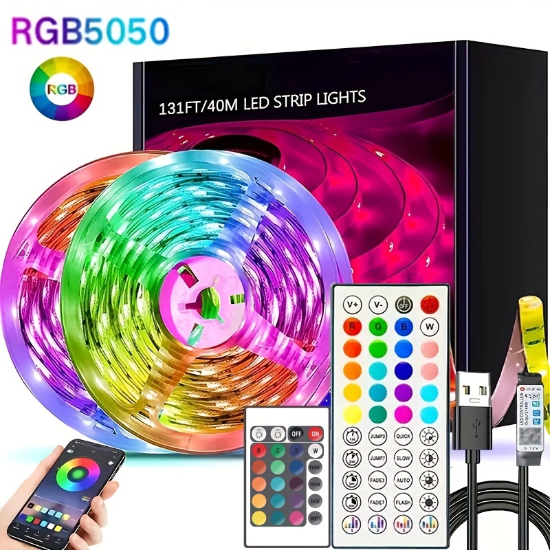Ruban LED TV, 5050 RGB Bande 2m Lumineuses USB avec App