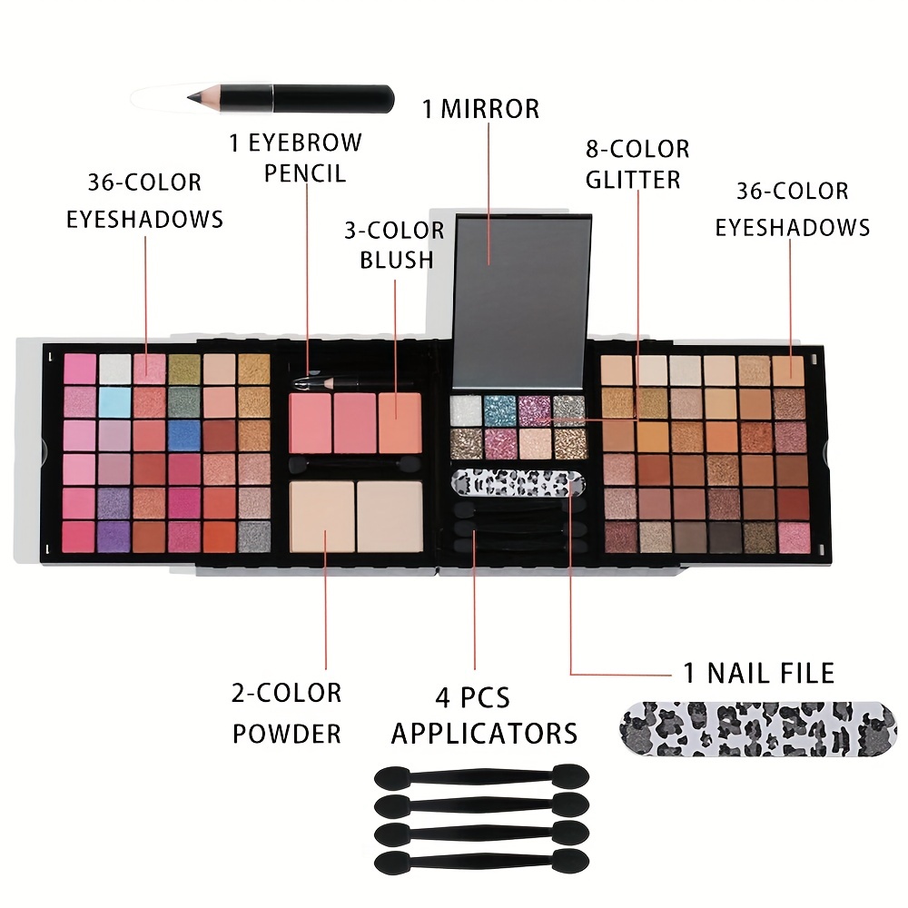 BNF Empty Makeup Palette Powder Eyeshadow Blush Lip Gloss DIY Case