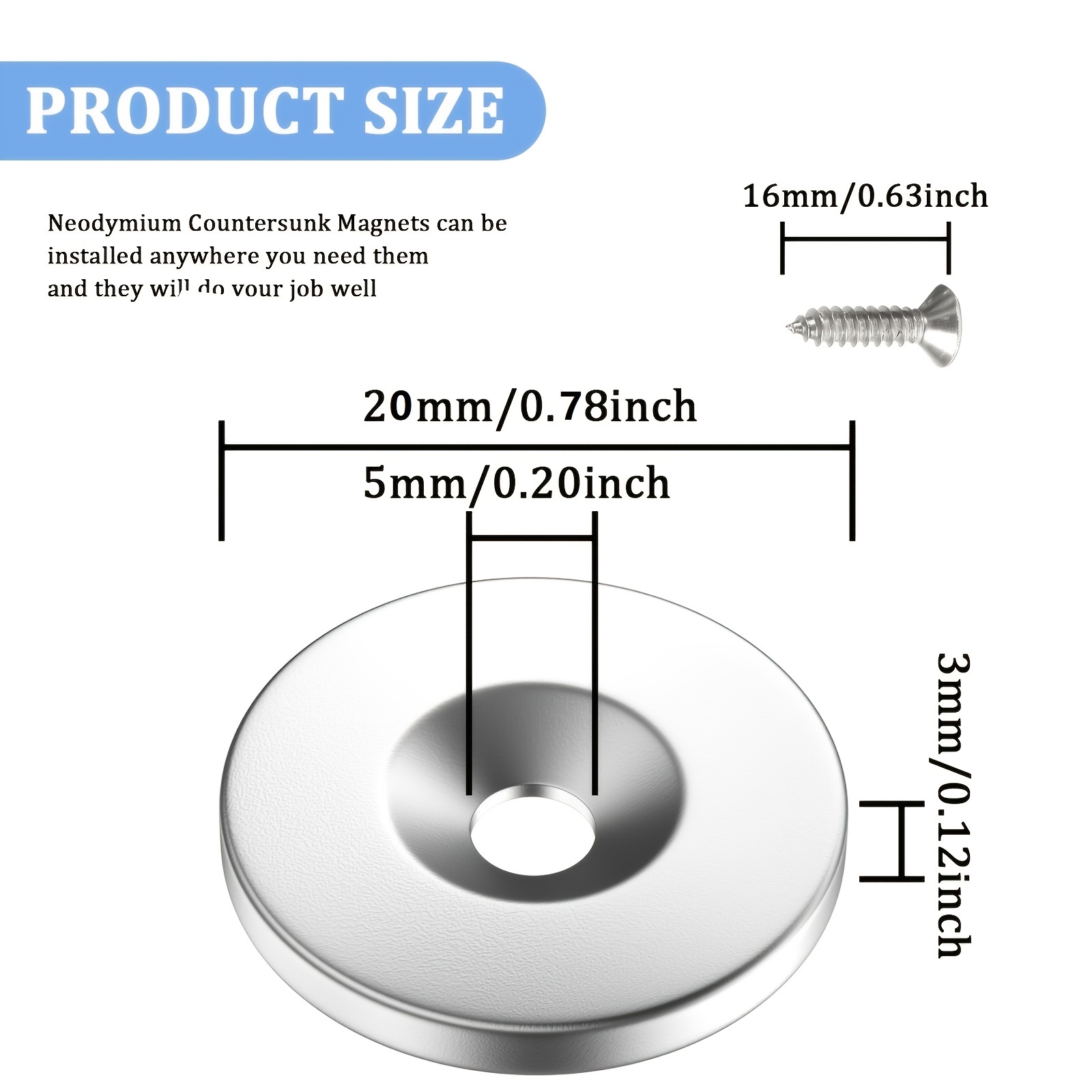 Elegant Choise Lot Mini Small Large Neodymium Magnets Round Disc