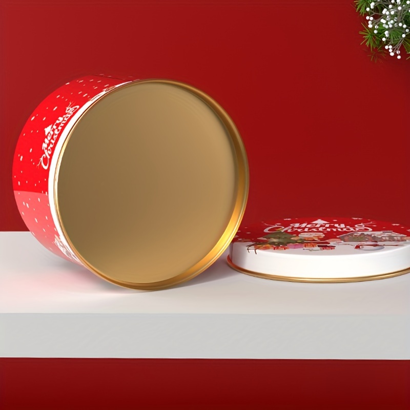 Kaufe WCIC Mini Runde Süßigkeiten Aufbewahrungsbox Metall Duftkerzen Zinn Weihnachtsgeschenk  Organizer