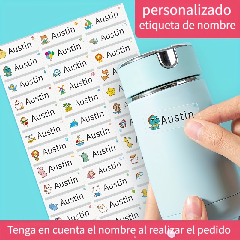 36 150pzas Pegatinas Personalizadas Nombre Prueba Agua - Temu Mexico
