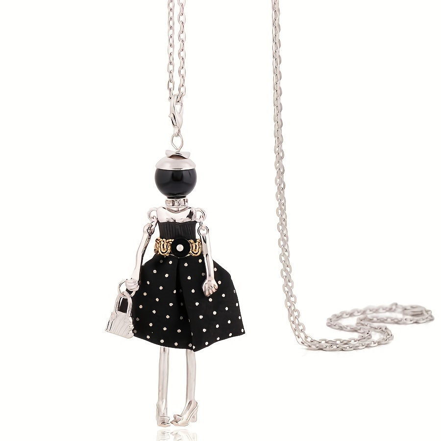 E-shop Elegante Damen Halskette mit Anhänger - Schicke Zinklegierungskette, für Valentinstag, Weihnachten und Partys, ideal für den oder besondere