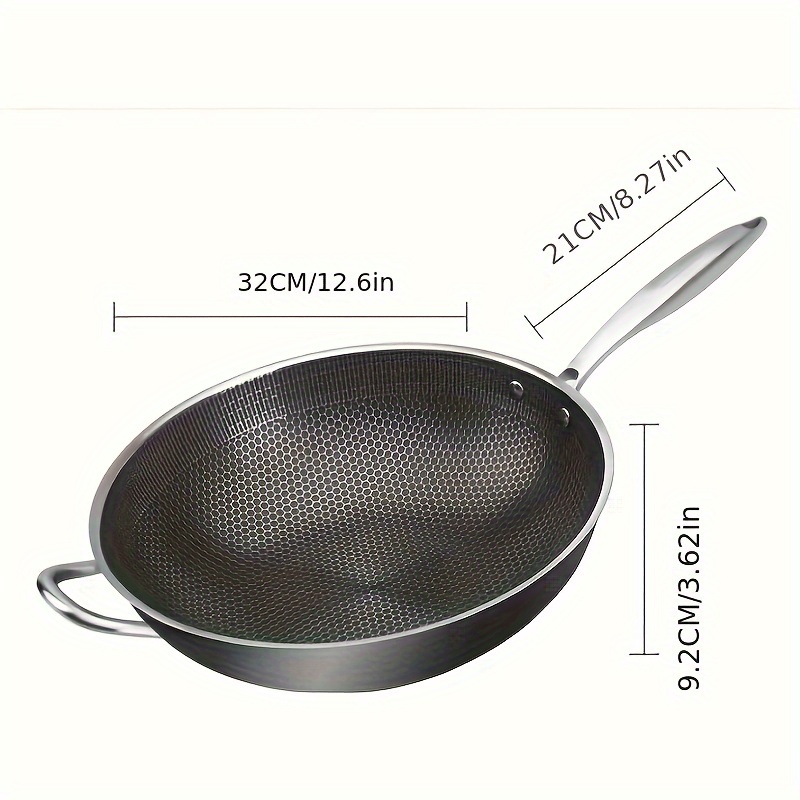 32cm Stainless Steel Cover For 12 Inch Wok