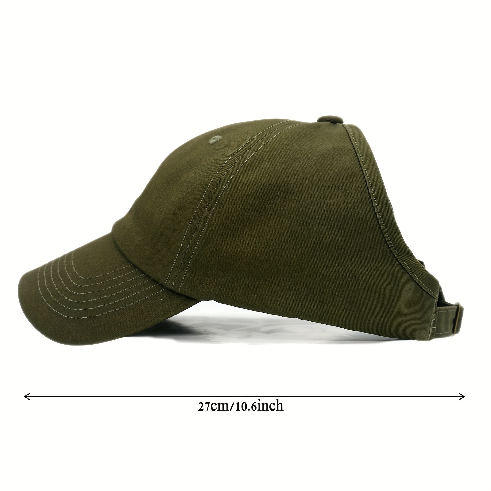 Ponytail Hats for Women Baseball Cap Green Sunshade Cap Baseball