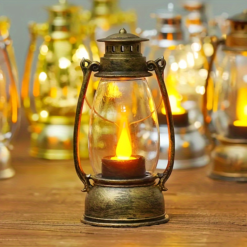 Lanterne à bougie, bougies sans flamme, bougie à piles, lanterne à bougie  vintage, lanterne à bougie suspendue, à piles, lumières lanterne à bougie
