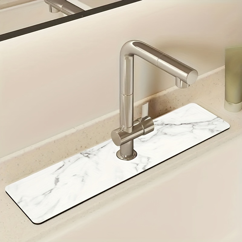 Fantasy Style Faucet Draining Mat,Self Absorbent Draining Matfor Kitchen  Counter