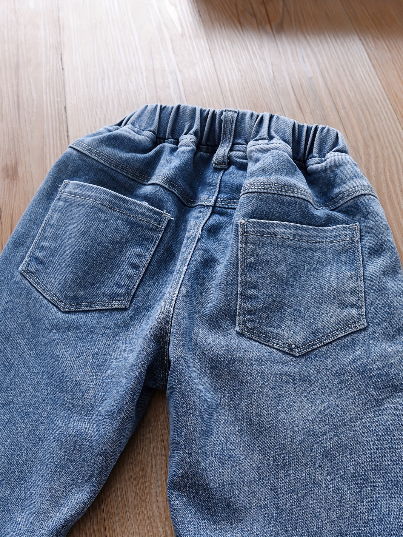 Jeans Térmicos Bordados Fofos Para Meninas Calças Jeans - Temu Portugal