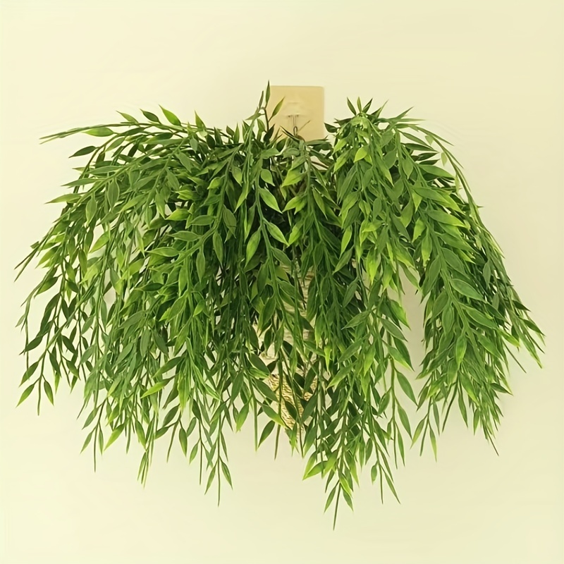 Artificial Willow Rattan Faux IVY Leaves Fern Foliage Vines Wall