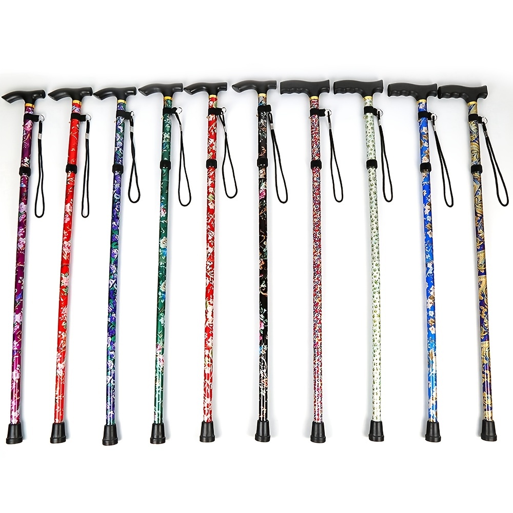 Portable Telescopic Elderly Walking Stick Adjustable - Temu