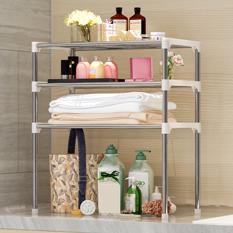 Multifunctional Stainless Steel Kitchen Storage Rack With - Temu