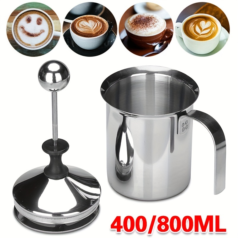 Manual Milk Frother, Creamy Milk Foam Maker, Stainless Steel Manual Milk  Frother, Double Mesh Coffee Cappuccino Foamer Creamer, Kitchen Tools,  Baking Tools, Chrismas Halloween Party Supplies, Western Stuff Clearance -  Temu United