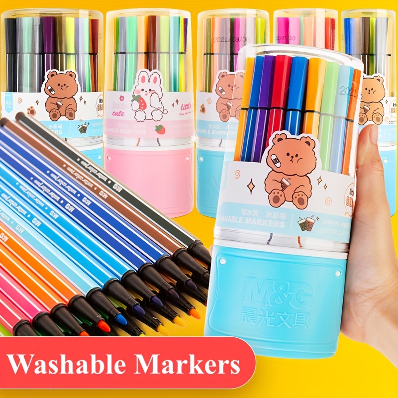 Washable Watercolor Pen 12 Colors 18 Colors 24 Colors 36 - Temu