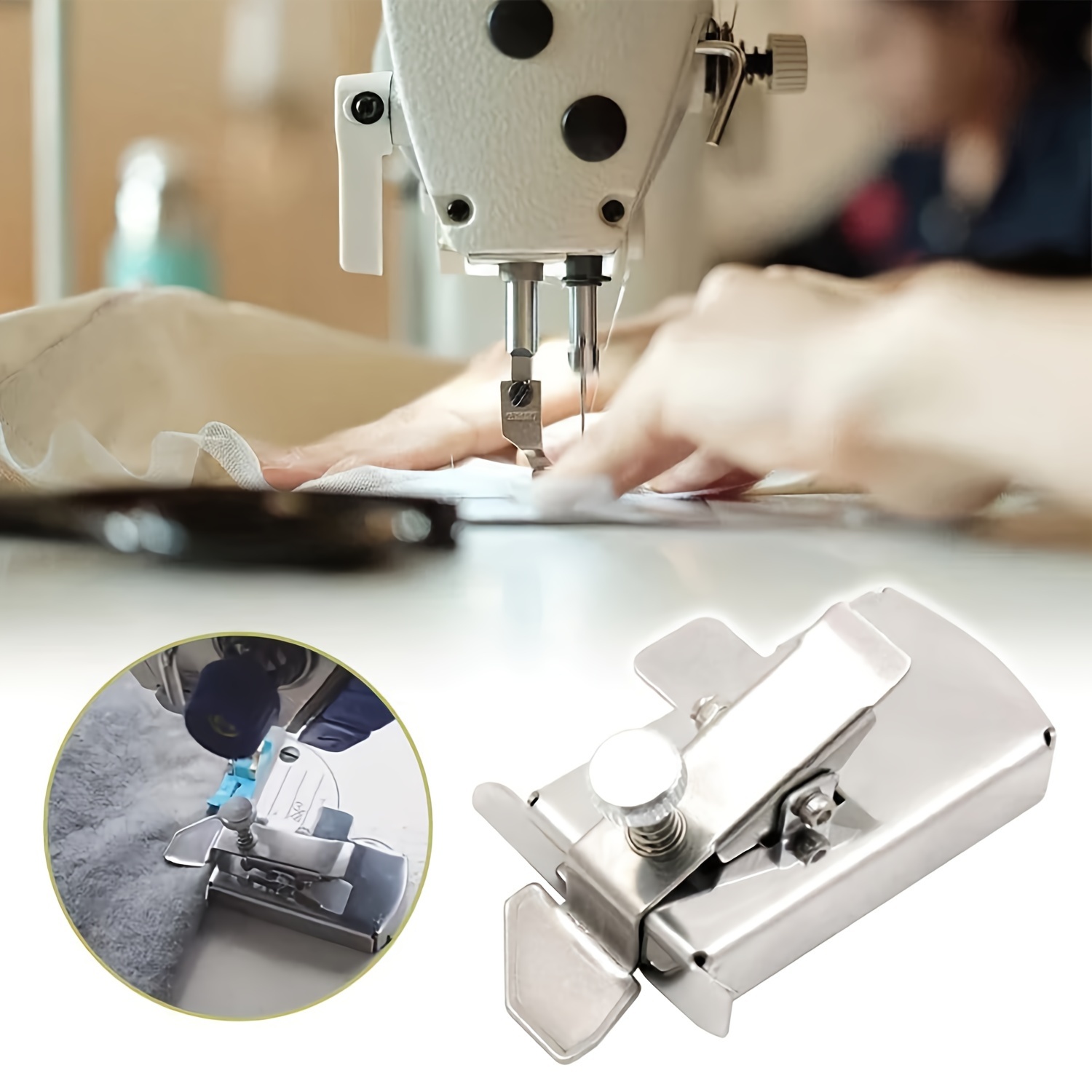  Magnetic Seam Guide, Magnetic Seam Guide for Sewing Machine,  Multifunction Sewing Machine Presser Foot Hemmer, Universal Sewing Machine  Accessories (A-3PCS)