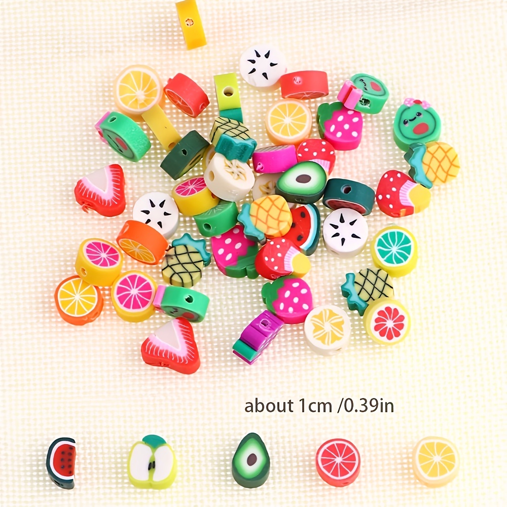 About Soft Pottery Beads Perforated Fruit Mixed - Temu