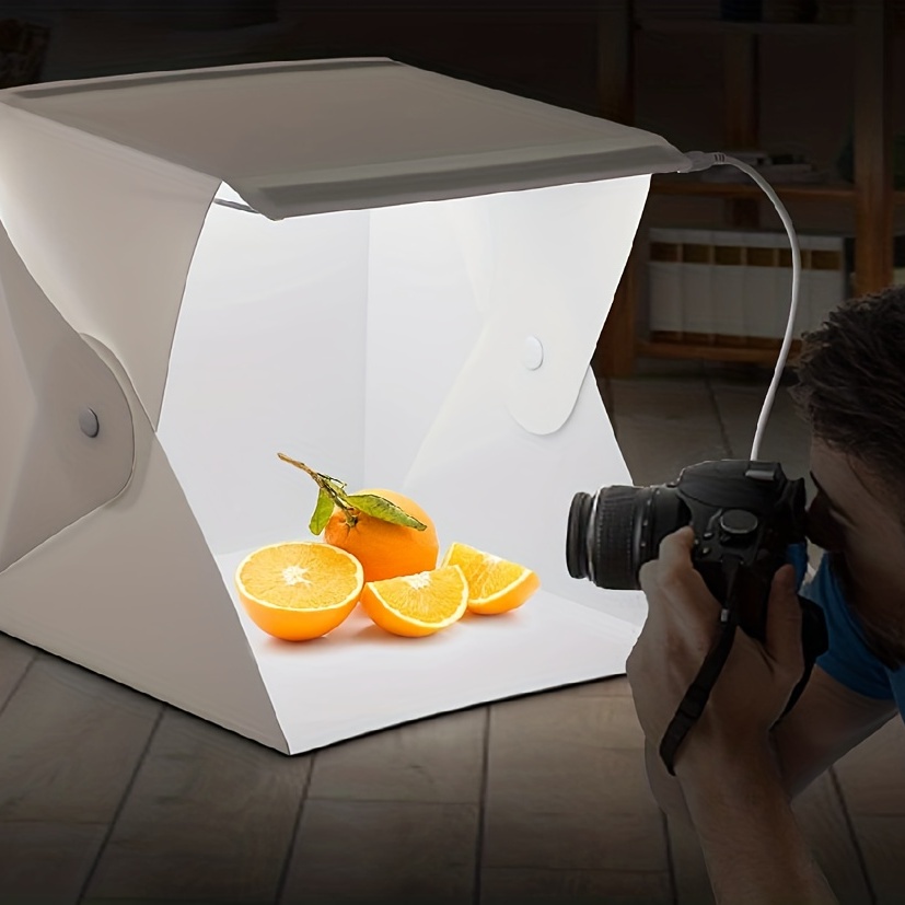 Mini Folding Light Box Photography Studio Led Light Soft Box - Temu