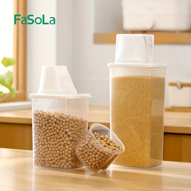 Rice Storage Box With Time Scale, Kitchen Storage Bin, Moisture-proof  Insect-proof Sealed Storage Containers, For Rice Corn Coffee Bean Grain  Soybean & Oatmeal, Kitchen Supplies - Temu