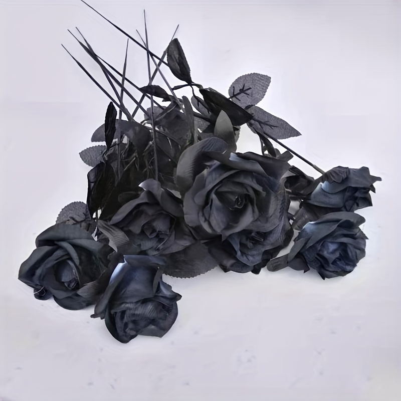 Flowers Artificial Black, Silk Home Decoration