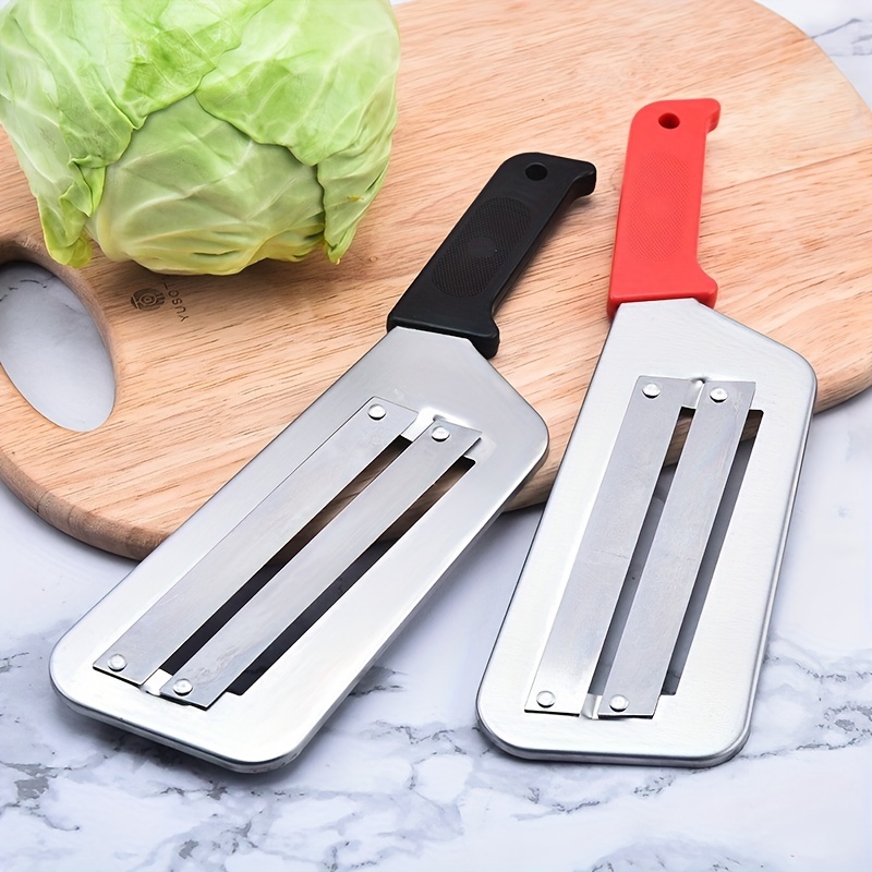 Cabbage Kitchen Knife/Cabbage Shredder Lettuce Chopper/Shraded Knife  Sauerkraut Cutter/Stainless steel double blade planer/cabbage slicer/sugar  cane knife/Multi-purpose slicer/Grater Kitchen knife/multi-purpose cabbage  grater/cabbage and onion grater