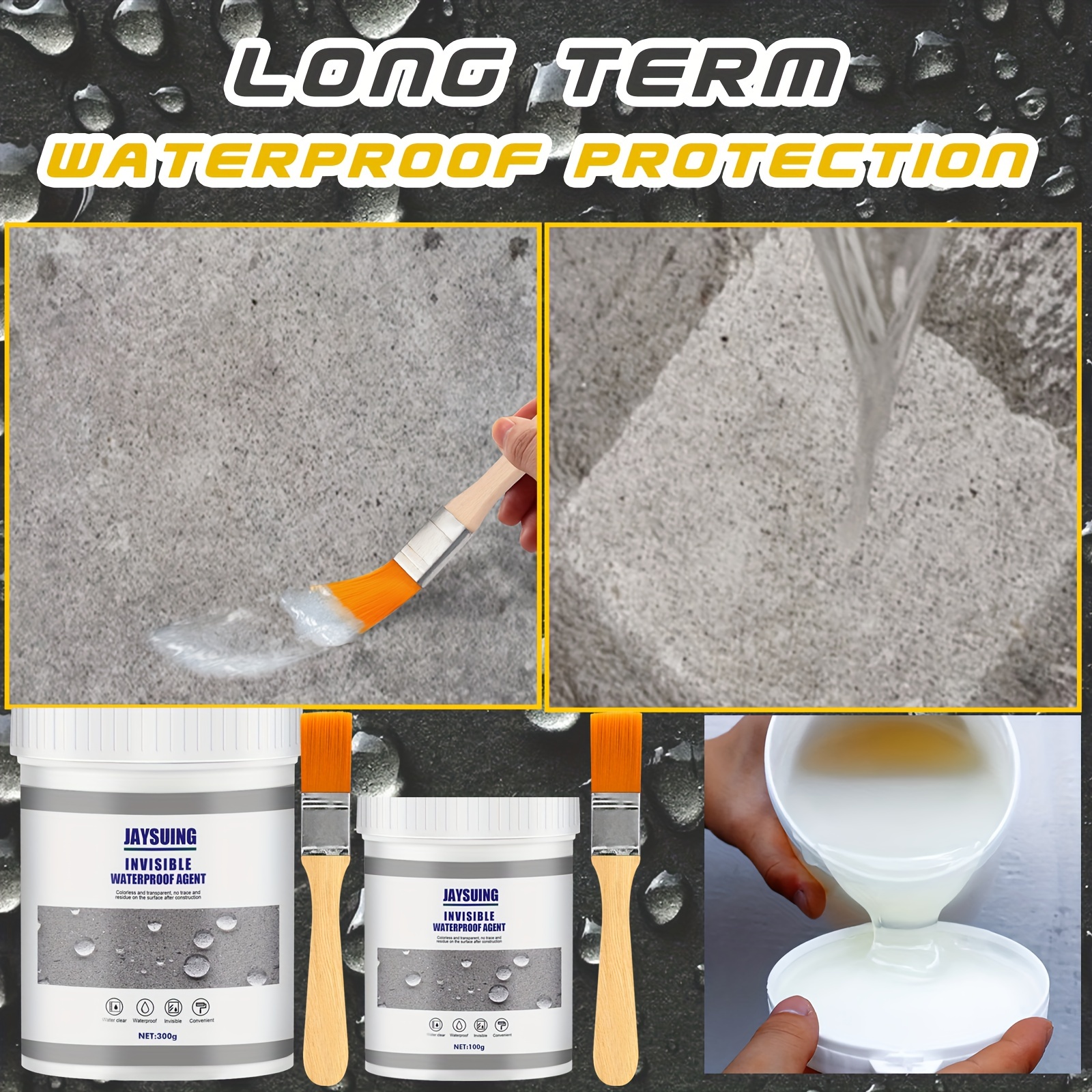 Jaysuing Waterproof Glue Sealant Toilet Kitchen External - Temu