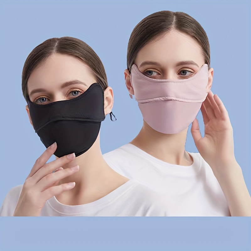 Solid Sunproof Mask Thin Breathable Reusable Face Covering