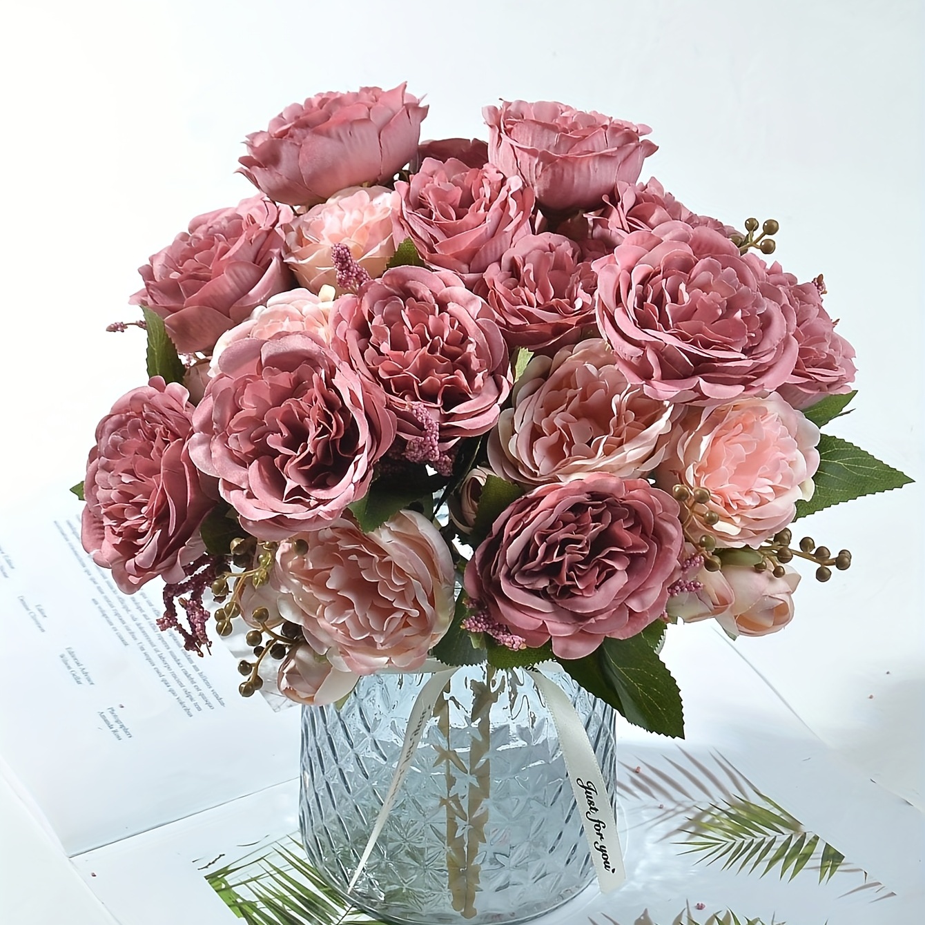 Large Size Pink/blush Rose Real Touch Arrangement-roses Centerpieces-floral  Arrangement-faux Rose Centerpiece-table Arrangement -  Canada