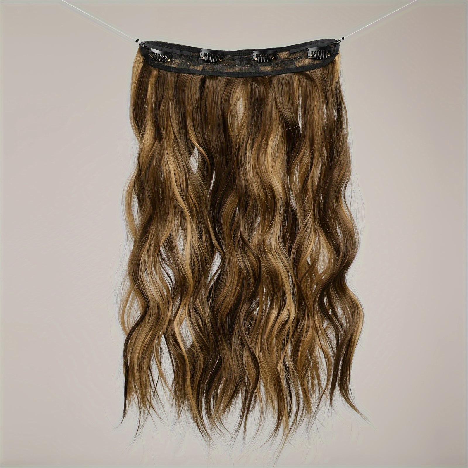 Invisible Wire Hair Extensions Transparent Wire Adjustable - Temu