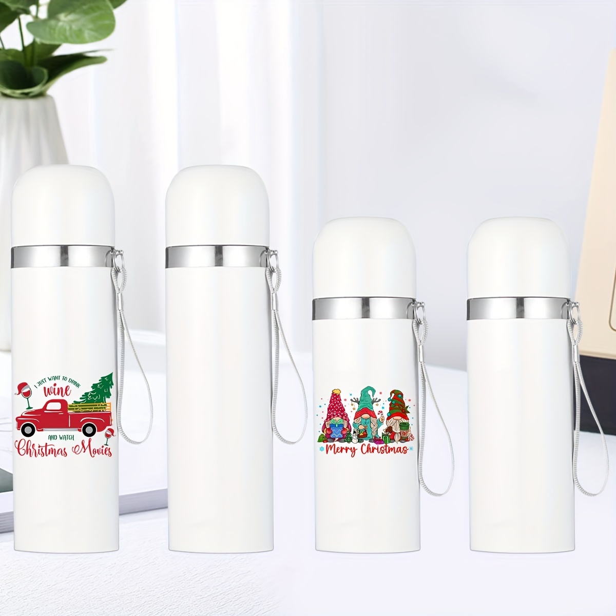 Stainless Steel Sublimation Thermos Bottle 500 ml / 17oz With cup