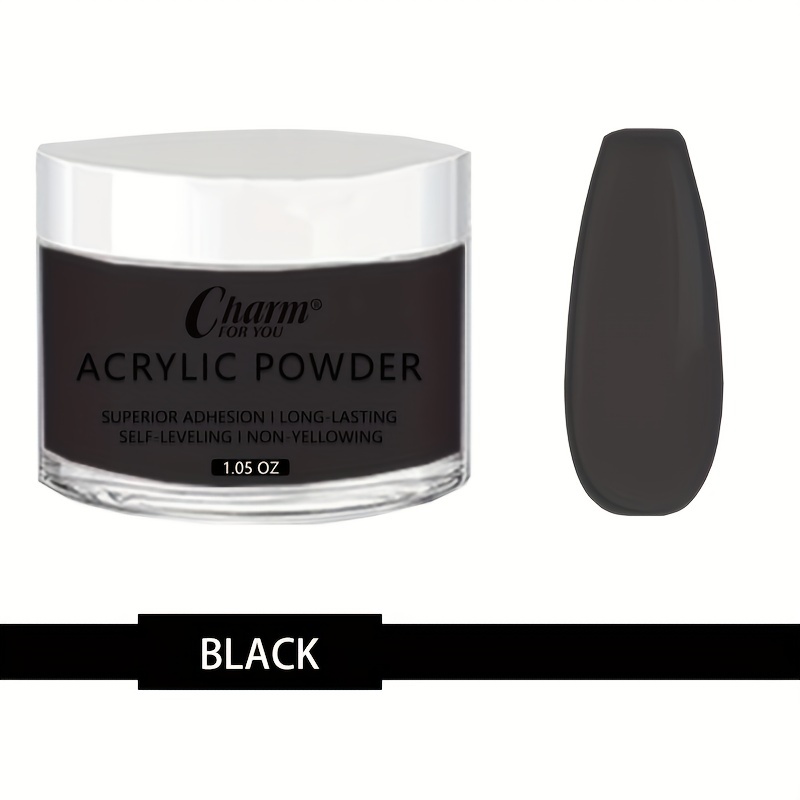 Black Acrylic Nail Powder