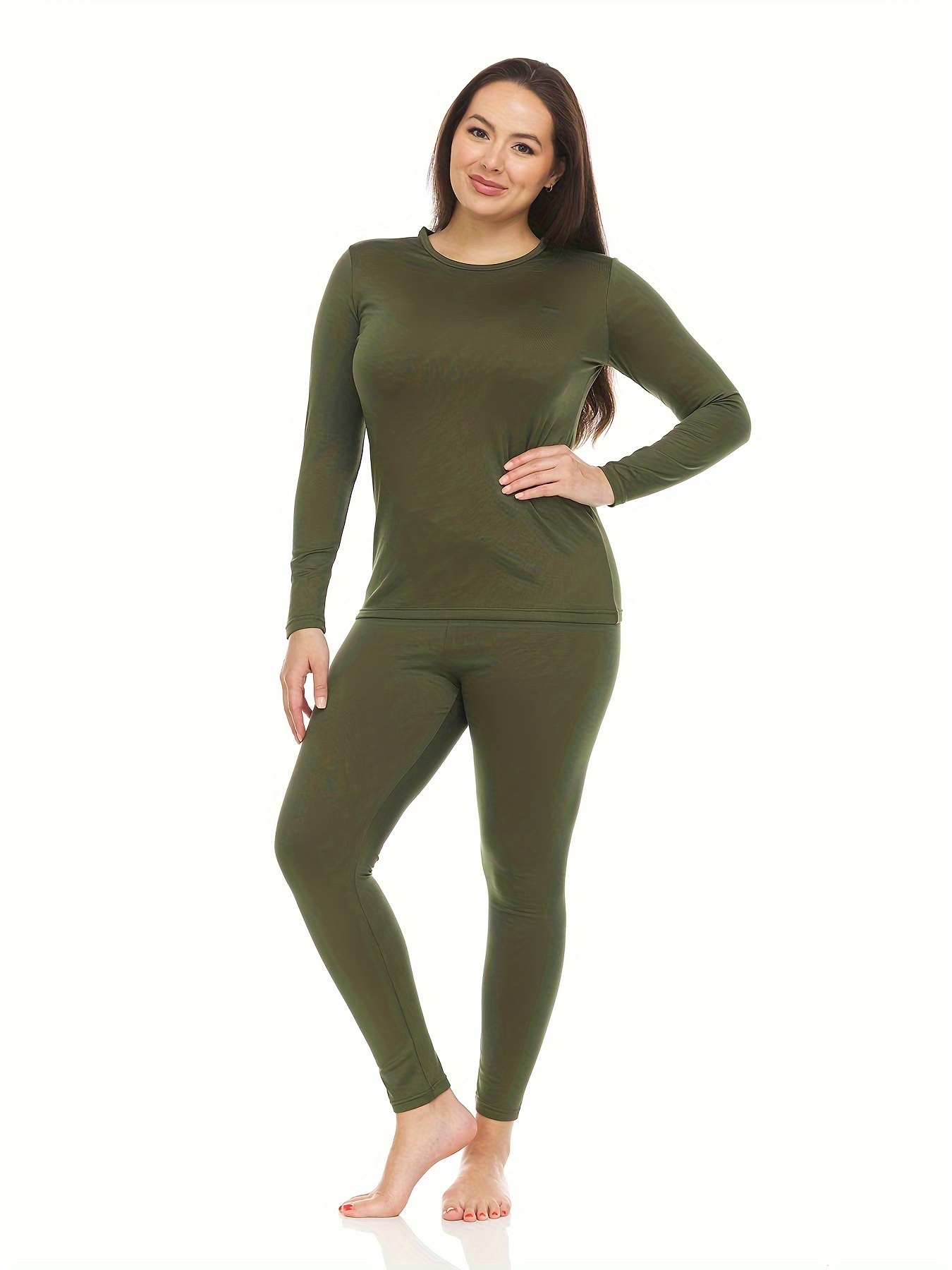 Thermal Womens Shirts Long Sleeve Ladies Thermals Top And Bottom