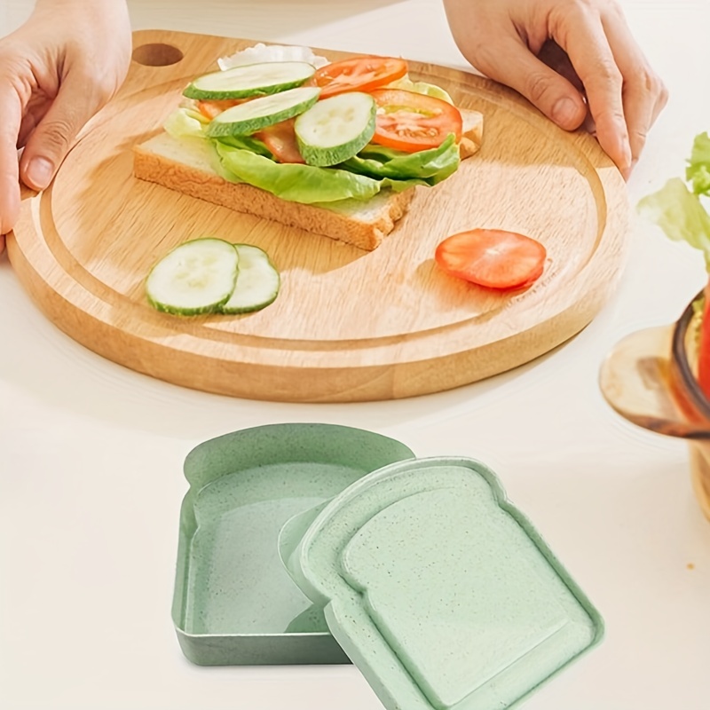 Sandwich Toast Bento Box Silicone Portable Reusable Eco-Friendly Lunch  Container