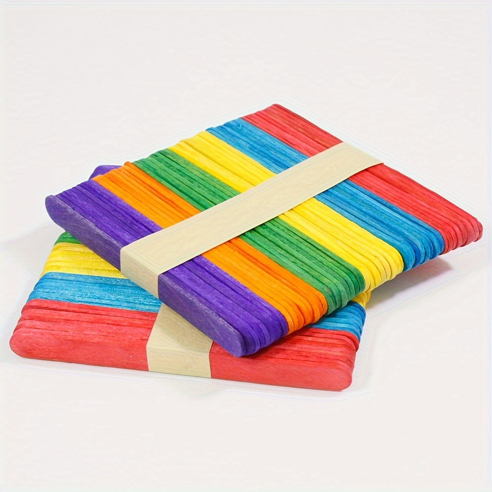 Wood Craft Sticks Ice Cream Sticks Jumbo Sticks Popsicle - Temu