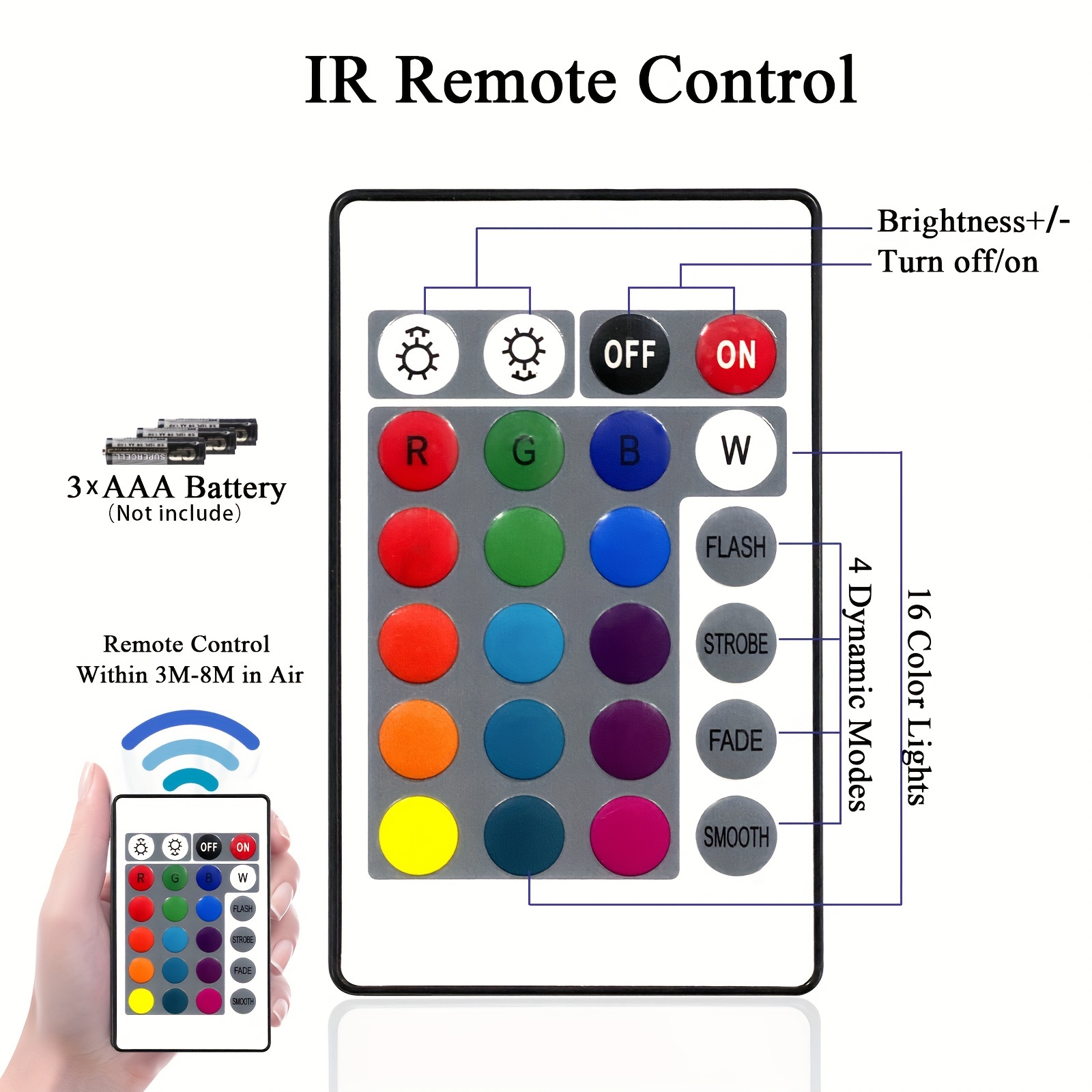 Camping Bucket with Remote Control LED Lights